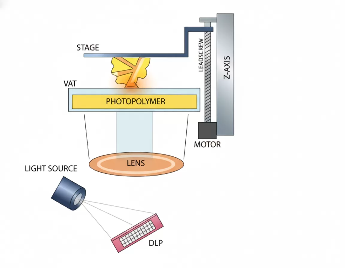 DLP & LCD:different Printing Technologies of Resin 3D Printers